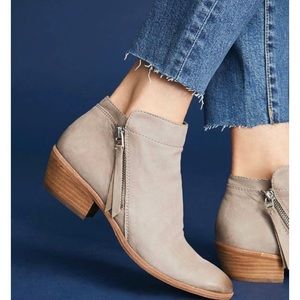 Sam Edelman Leather Booties - Packer Grey Size 10